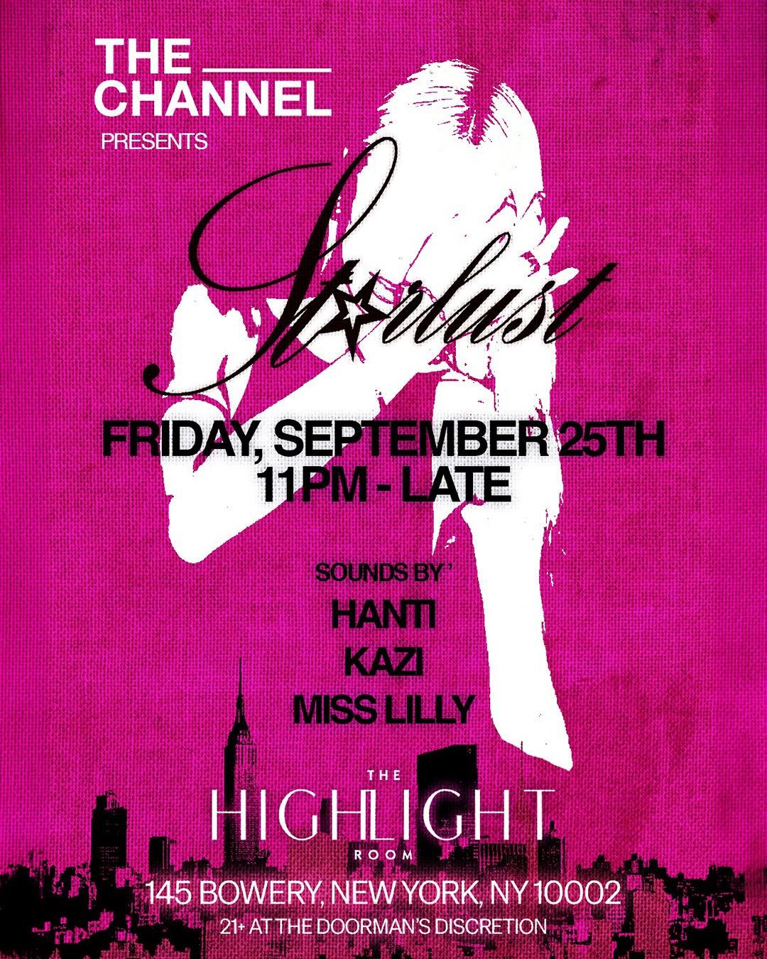 THE CHANNEL X STARLUST