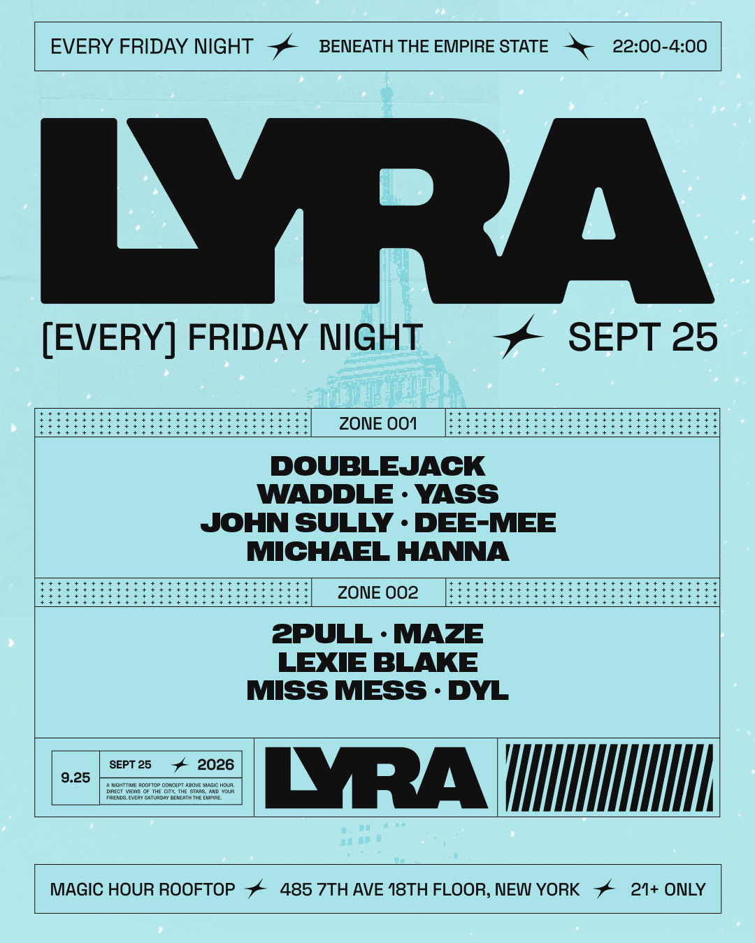 Lyra Rooftop Party | Fridays