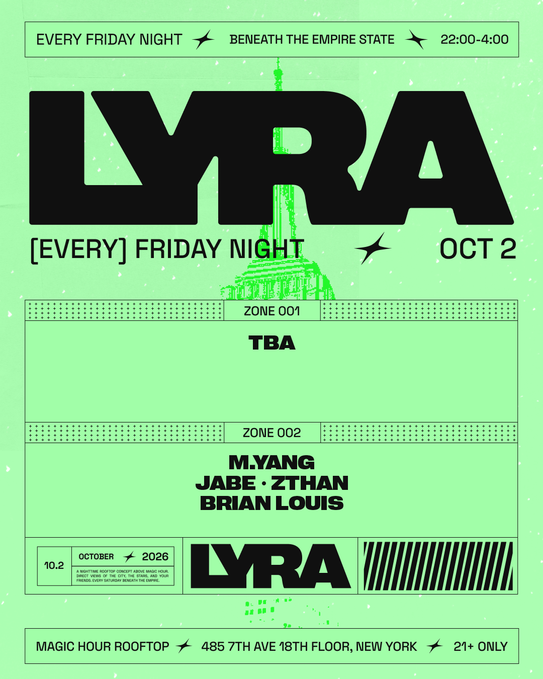 Lyra Rooftop Party | Fridays