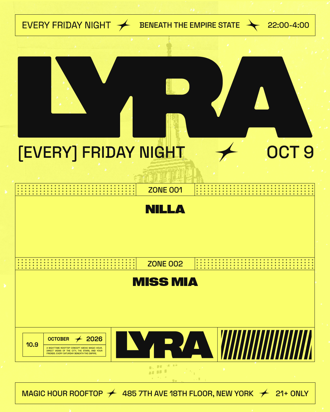 Lyra Rooftop Party | Fridays