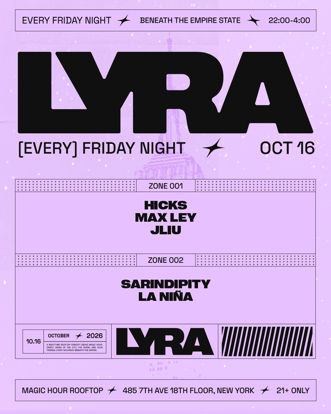 Lyra Rooftop Party | Fridays