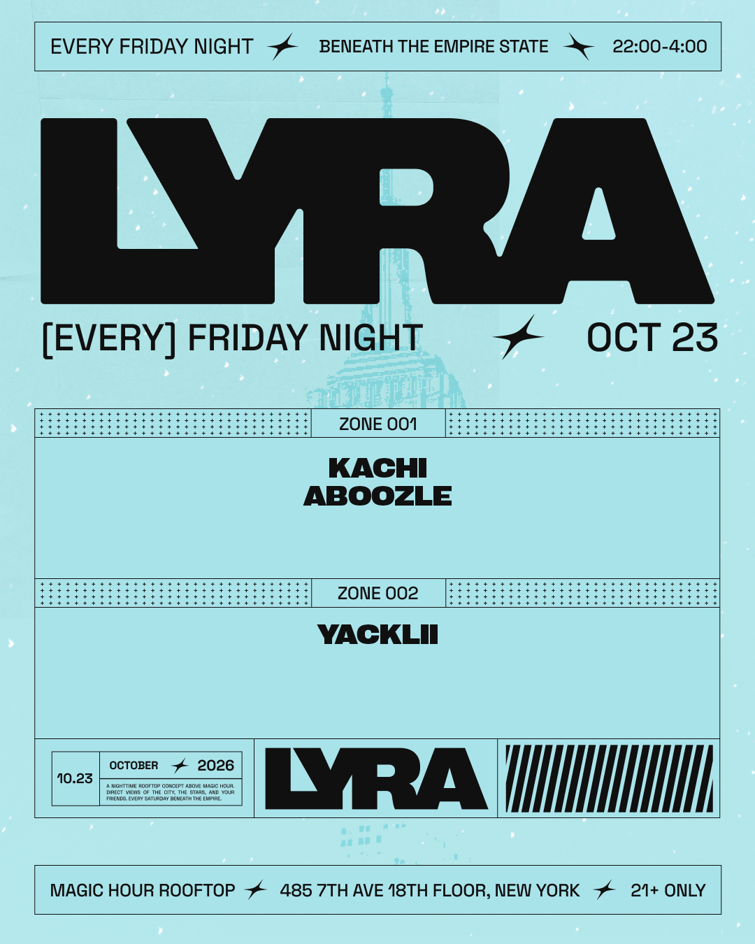 Lyra Rooftop Party | Fridays