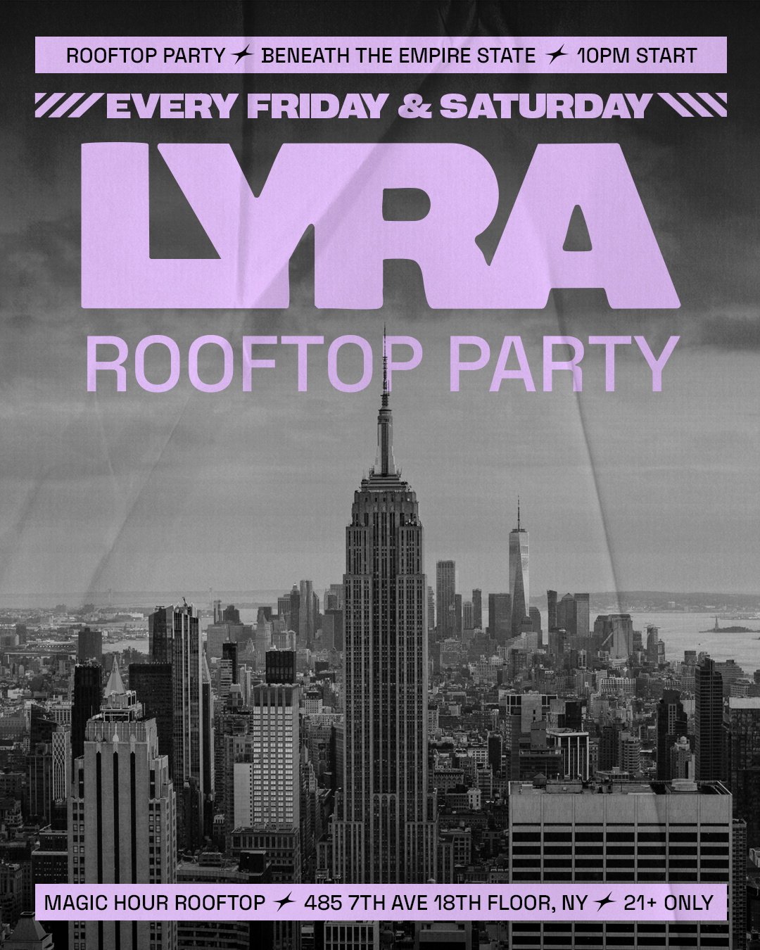 Lyra Rooftop Party | Saturdays