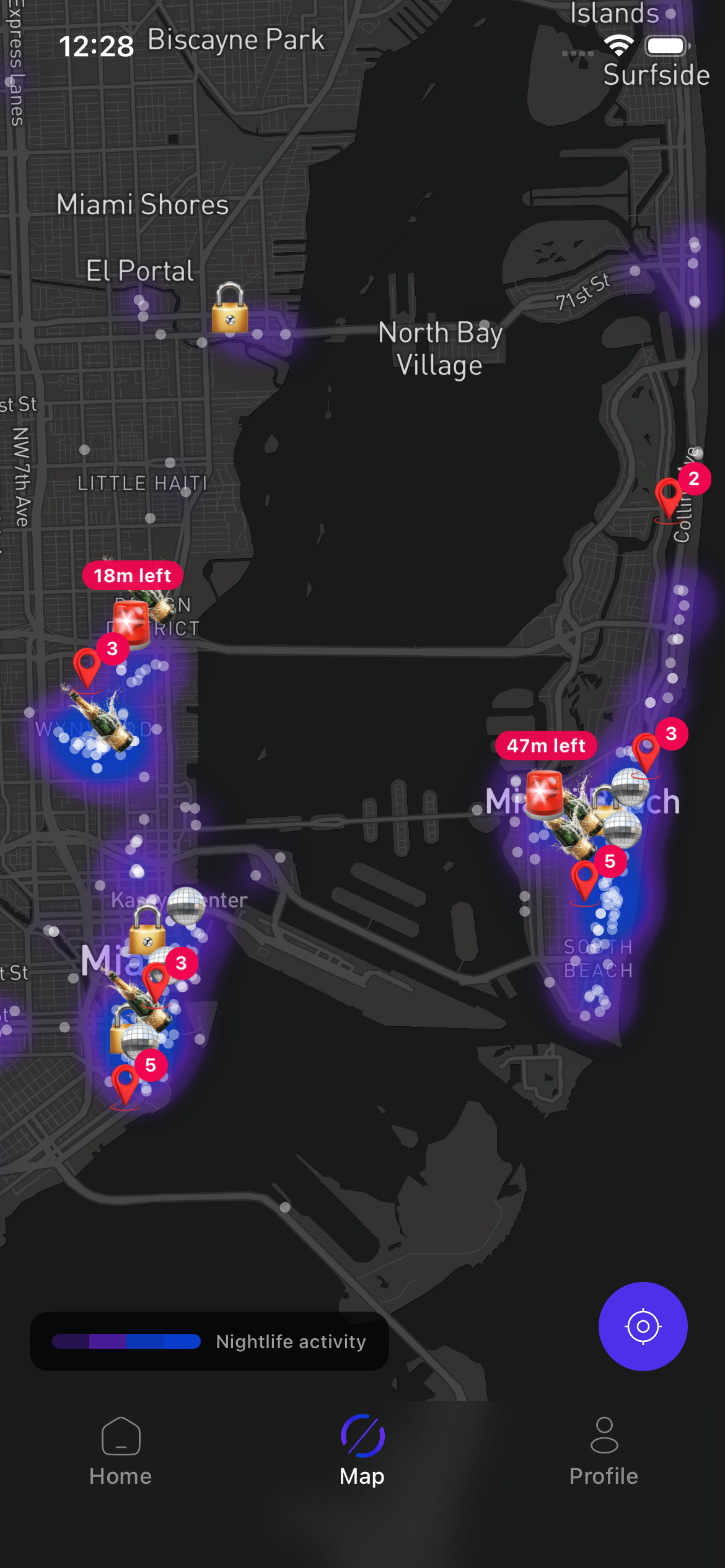 ZONA live heatmap